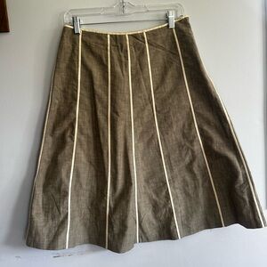 J.Crew skirt preppy office professional 100% cotton A line midi‎